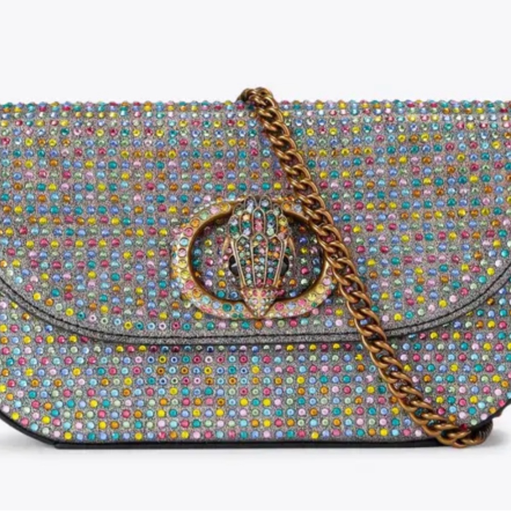 Multicolor Crystal Embellished Women's Bag